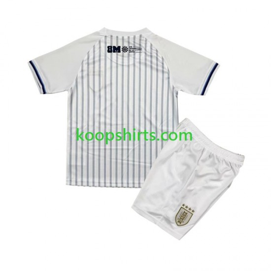 Uruguay Uit Tenue Kinder Voetbalshirts 2024 Korte Mouwen