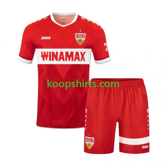 VfB Stuttgart Uit Tenue Kinder Voetbalshirts 2024-2025 Korte Mouwen VfB Stuttgart Uit Tenue Kinder Voetbalshirts 2024-2025 Korte Mouwen