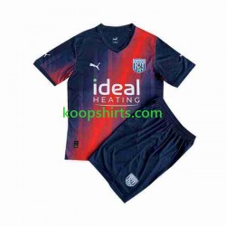 West Bromwich Albion Derde Tenue Kinder Voetbalshirts 2023-2024 Korte Mouwen