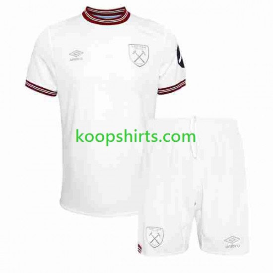 West Ham United Uit Tenue Kinder Voetbalshirts 2023-2024 Korte Mouwen West Ham United Uit Tenue Kinder Voetbalshirts 2023-2024 Korte Mouwen