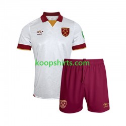West Ham United Derde Tenue Kinder Voetbalshirts 2024-2025 Korte Mouwen