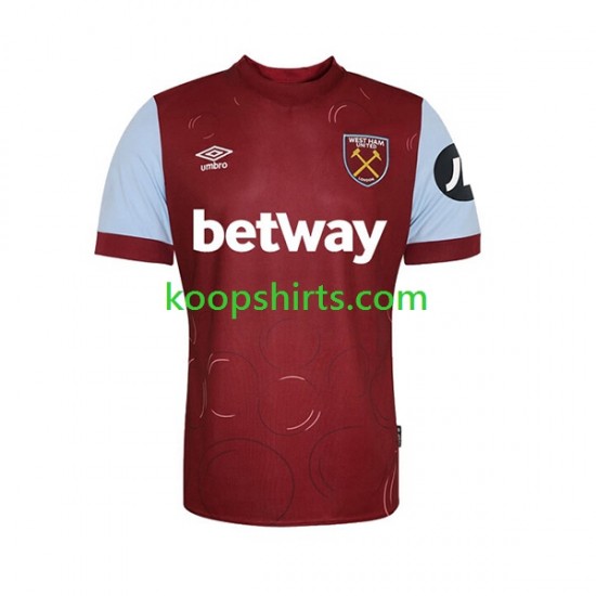 West Ham United Thuis Tenue Heren Voetbalshirts 2023-2024 Korte Mouwen West Ham United Thuis Tenue Heren Voetbalshirts 2023-2024 Korte Mouwen