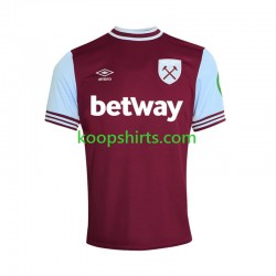 West Ham United Thuis Tenue Heren Voetbalshirts 2024-2025 Korte Mouwen