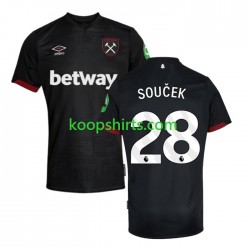 West Ham United Uit Tenue Heren Voetbalshirts SOUCEK 28 2024-2025 Korte Mouwen