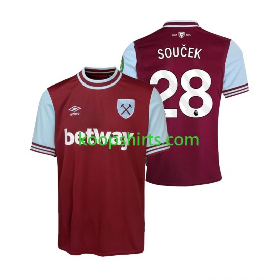 West Ham United Thuis Tenue Heren Voetbalshirts SOUCEK 28 2024-2025 Korte Mouwen West Ham United Thuis Tenue Heren Voetbalshirts SOUCEK 28 2024-2025 Korte Mouwen