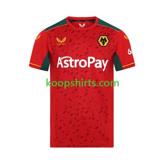 Wolverhampton Wanderers Uit Tenue Heren Voetbalshirts 2023-2024 Korte Mouwen Wolverhampton Wanderers Uit Tenue Heren Voetbalshirts 2023-2024 Korte Mouwen