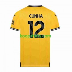 Wolverhampton Wanderers Thuis Tenue Heren Voetbalshirts CUNHA 12 2023-2024 Korte Mouwen