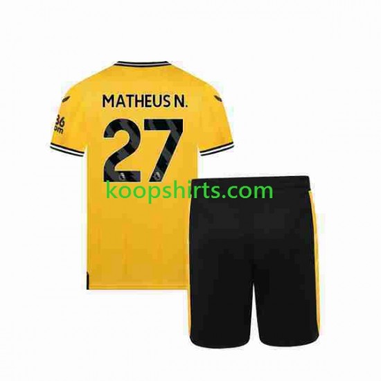 Wolverhampton Wanderers Thuis Tenue Kinder Voetbalshirts Matheus Nunes 27 2023-2024 Korte Mouwen Wolverhampton Wanderers Thuis Tenue Kinder Voetbalshirts Matheus Nunes 27 2023-2024 Korte Mouwen