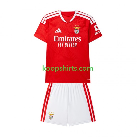 Benfica Thuis Tenue Kinder Voetbalshirts 2026-2027 Korte Mouwen