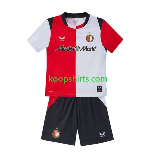 Feyenoord Rotterdam Thuis Tenue Kinder Voetbalshirts 2026-2027 Korte Mouwen