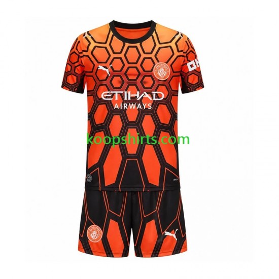 Manchester City Doelman Derde Tenue Kinder Voetbalshirts 2026-2027 Korte Mouwen