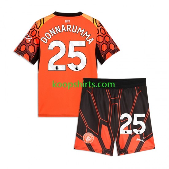 Manchester City Doelman Derde Tenue Kinder Voetbalshirts Gianluigi Donnarumma 2026-2027 Korte Mouwen