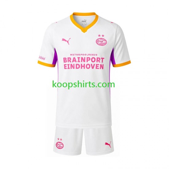 PSV Eindhoven Uit Tenue Kinder Voetbalshirts 2026-2027 Korte Mouwen