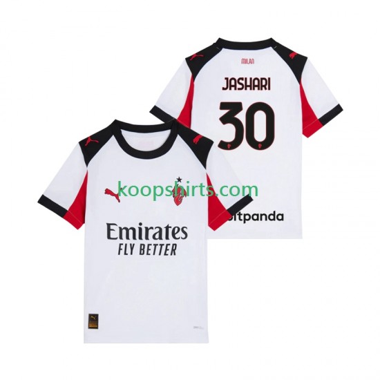 AC Milan Uit Tenue Heren Voetbalshirts Ardon Jashari 30 2025-2026 Korte Mouwen AC Milan Uit Tenue Heren Voetbalshirts Ardon Jashari 30 2025-2026 Korte Mouwen