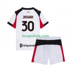 AC Milan Uit Tenue Kinder Voetbalshirts Ardon Jashari 30 2025-2026 Korte Mouwen
