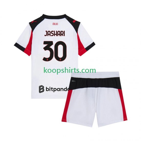 AC Milan Uit Tenue Kinder Voetbalshirts Ardon Jashari 30 2025-2026 Korte Mouwen AC Milan Uit Tenue Kinder Voetbalshirts Ardon Jashari 30 2025-2026 Korte Mouwen
