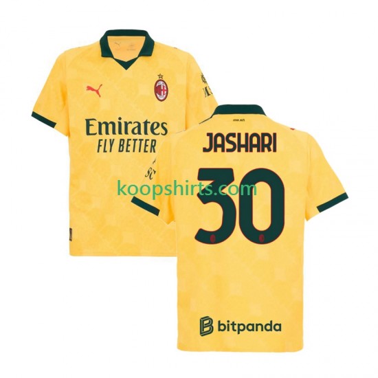 AC Milan Derde Tenue Heren Voetbalshirts Ardon Jashari 30 2025-2026 Korte Mouwen AC Milan Derde Tenue Heren Voetbalshirts Ardon Jashari 30 2025-2026 Korte Mouwen