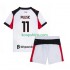 AC Milan Uit Tenue Kinder Voetbalshirts Christian Pulisic 11 2025-2026 Korte Mouwen