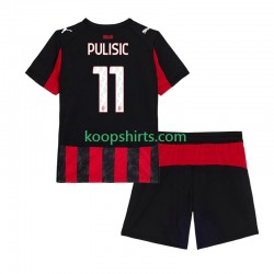 AC Milan Thuis Tenue Kinder Voetbalshirts Christian Pulisic 11 2025-2026 Korte Mouwen