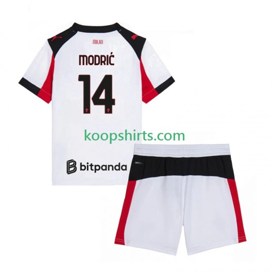 AC Milan Uit Tenue Heren Voetbalshirts Luca Modric 14 2025-2026 Korte Mouwen AC Milan Uit Tenue Heren Voetbalshirts Luca Modric 14 2025-2026 Korte Mouwen