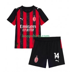AC Milan Thuis Tenue Kinder Voetbalshirts Luca Modric 14 2025-2026 Korte Mouwen
