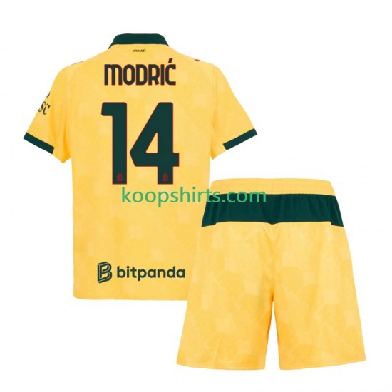 AC Milan Derde Tenue Kinder Voetbalshirts Luca Modric 14 2025-2026 Korte Mouwen AC Milan Derde Tenue Kinder Voetbalshirts Luca Modric 14 2025-2026 Korte Mouwen