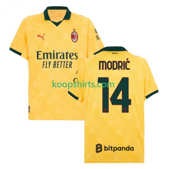 AC Milan Derde Tenue Heren Voetbalshirts Luca Modric 14 2025-2026 Korte Mouwen AC Milan Derde Tenue Heren Voetbalshirts Luca Modric 14 2025-2026 Korte Mouwen
