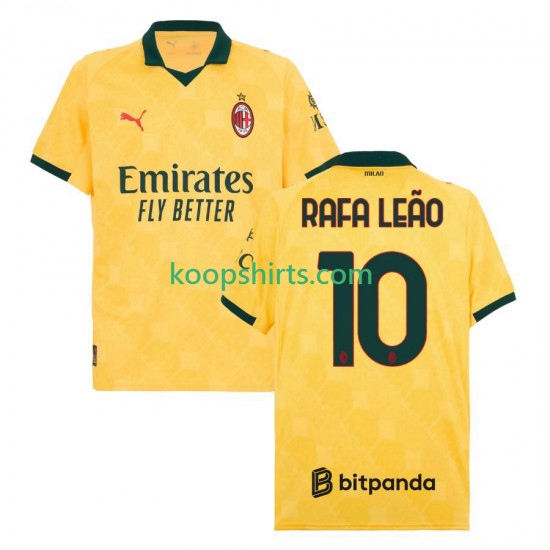 AC Milan Derde Tenue Heren Voetbalshirts Rafael Leao 10 2025-2026 Korte Mouwen AC Milan Derde Tenue Heren Voetbalshirts Rafael Leao 10 2025-2026 Korte Mouwen