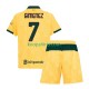 AC Milan Derde Tenue Kinder Voetbalshirts Santiago Gimenez 7 2025-2026 Korte Mouwen AC Milan Derde Tenue Kinder Voetbalshirts Santiago Gimenez 7 2025-2026 Korte Mouwen