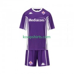 Fiorentina Thuis Tenue Kinder Voetbalshirts 2025-2026 Korte Mouwen