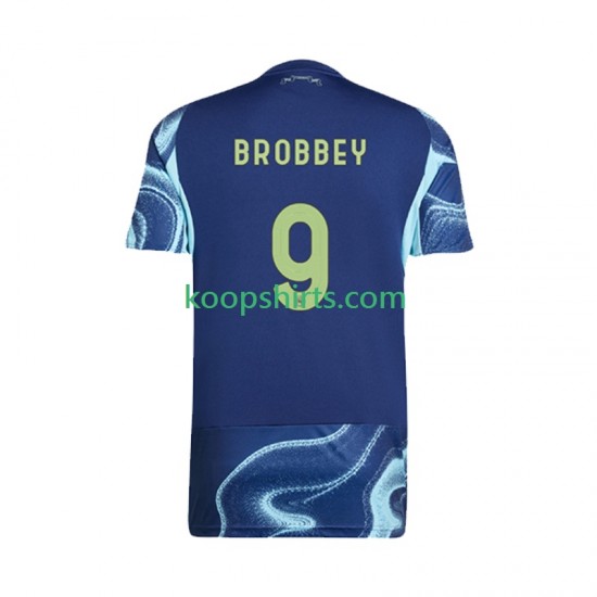 AFC Ajax Uit Tenue Heren Voetbalshirts Brian Brobbey 9 2025-2026 Korte Mouwen AFC Ajax Uit Tenue Heren Voetbalshirts Brian Brobbey 9 2025-2026 Korte Mouwen