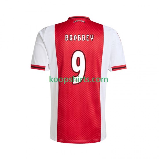 AFC Ajax Thuis Tenue Heren Voetbalshirts Brian Brobbey 9 2025-2026 Korte Mouwen AFC Ajax Thuis Tenue Heren Voetbalshirts Brian Brobbey 9 2025-2026 Korte Mouwen