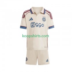 AFC Ajax Derde Tenue Kinder Voetbalshirts 2025-2026 Korte Mouwen