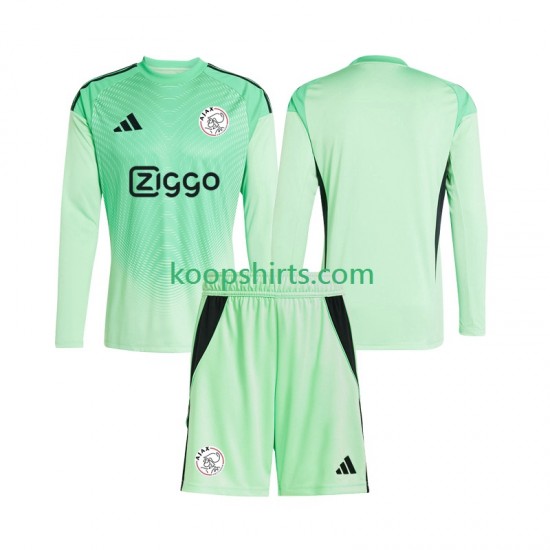 AFC Ajax Doelman Thuis Tenue Kinder Voetbalshirts 2025-2026 Lange Mouwen AFC Ajax Doelman Thuis Tenue Kinder Voetbalshirts 2025-2026 Lange Mouwen