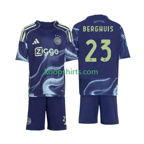 AFC Ajax Uit Tenue Kinder Voetbalshirts Steven Berghuis 23 2025-2026 Korte Mouwen AFC Ajax Uit Tenue Kinder Voetbalshirts Steven Berghuis 23 2025-2026 Korte Mouwen