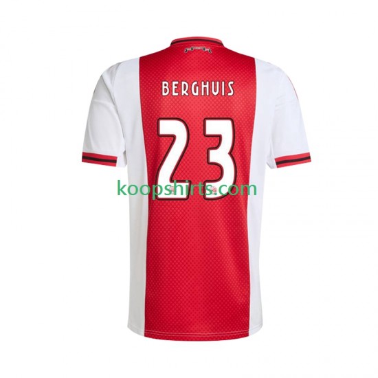AFC Ajax Thuis Tenue Heren Voetbalshirts Steven Berghuis 23 2025-2026 Korte Mouwen AFC Ajax Thuis Tenue Heren Voetbalshirts Steven Berghuis 23 2025-2026 Korte Mouwen