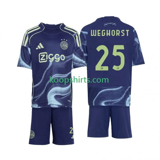 AFC Ajax Uit Tenue Kinder Voetbalshirts Wout Weghorst 25 2025-2026 Korte Mouwen AFC Ajax Uit Tenue Kinder Voetbalshirts Wout Weghorst 25 2025-2026 Korte Mouwen