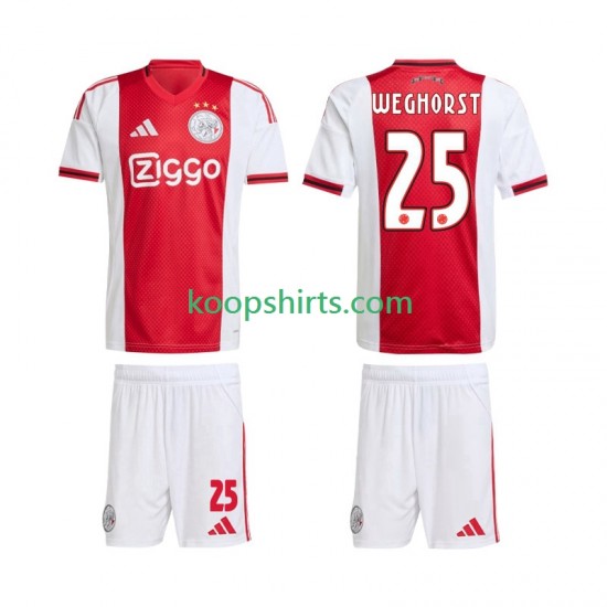 AFC Ajax Thuis Tenue Kinder Voetbalshirts Wout Weghorst 25 2025-2026 Korte Mouwen AFC Ajax Thuis Tenue Kinder Voetbalshirts Wout Weghorst 25 2025-2026 Korte Mouwen