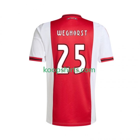 AFC Ajax Thuis Tenue Heren Voetbalshirts Wout Weghorst 25 2025-2026 Korte Mouwen AFC Ajax Thuis Tenue Heren Voetbalshirts Wout Weghorst 25 2025-2026 Korte Mouwen