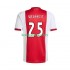 AFC Ajax Thuis Tenue Heren Voetbalshirts Wout Weghorst 25 2025-2026 Korte Mouwen