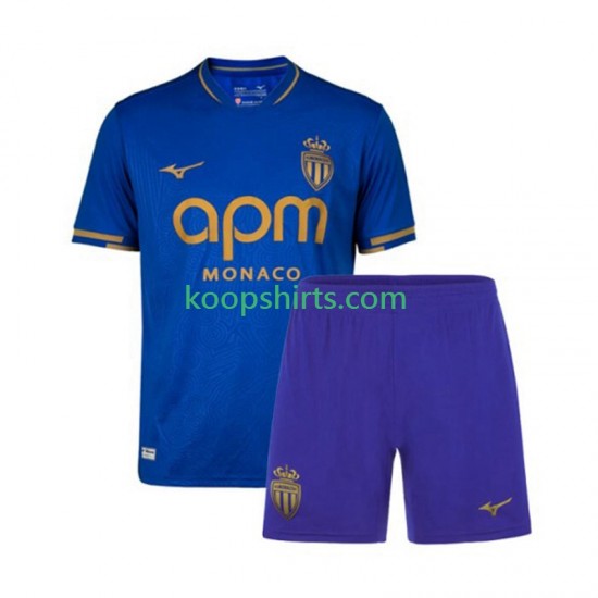 AS Monaco Uit Tenue Kinder Voetbalshirts 2025-2026 Korte Mouwen AS Monaco Uit Tenue Kinder Voetbalshirts 2025-2026 Korte Mouwen