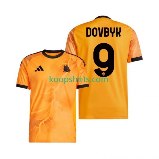 AS Roma Uit Tenue Heren Voetbalshirts Artem Dovbyk 9 2025-2026 Korte Mouwen AS Roma Uit Tenue Heren Voetbalshirts Artem Dovbyk 9 2025-2026 Korte Mouwen