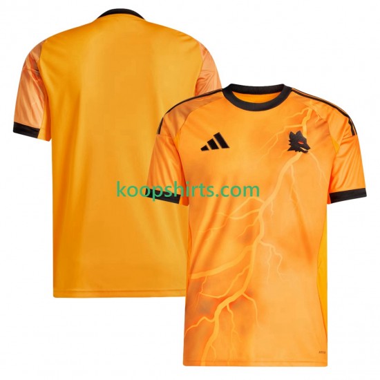 AS Roma Uit Tenue Heren Voetbalshirts 2025-2026 Korte Mouwen AS Roma Uit Tenue Heren Voetbalshirts 2025-2026 Korte Mouwen