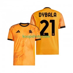 AS Roma Uit Tenue Heren Voetbalshirts Dybala 21 2025-2026 Korte Mouwen
