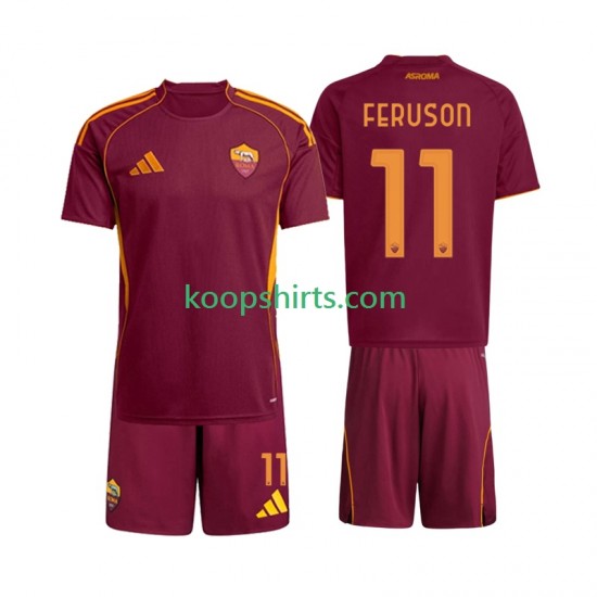 AS Roma Thuis Tenue Kinder Voetbalshirts Evan Ferguson 11 2025-2026 Korte Mouwen AS Roma Thuis Tenue Kinder Voetbalshirts Evan Ferguson 11 2025-2026 Korte Mouwen