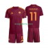 AS Roma Thuis Tenue Kinder Voetbalshirts Evan Ferguson 11 2025-2026 Korte Mouwen