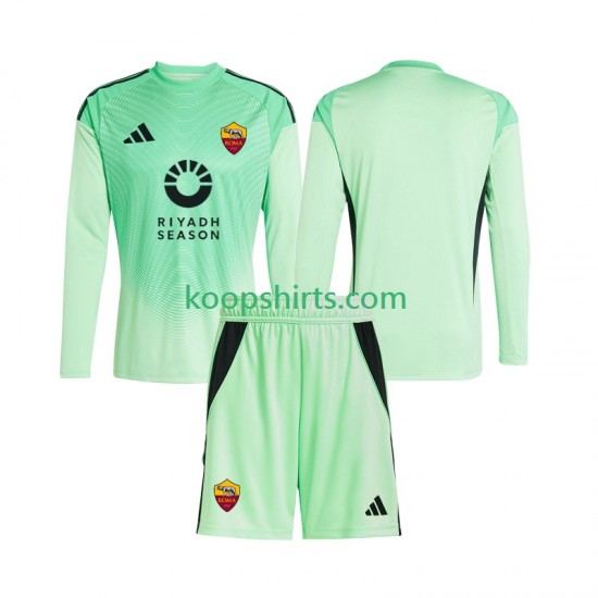 AS Roma Doelman Uit Vierde Tenue Kinder Voetbalshirts 2025-2026 Lange Mouwen AS Roma Doelman Uit Vierde Tenue Kinder Voetbalshirts 2025-2026 Lange Mouwen
