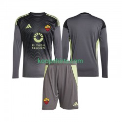 AS Roma Doelman Thuis Tenue Kinder Voetbalshirts 2025-2026 Lange Mouwen