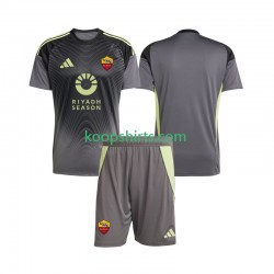 AS Roma Doelman Thuis Tenue Kinder Voetbalshirts 2025-2026 Korte Mouwen
