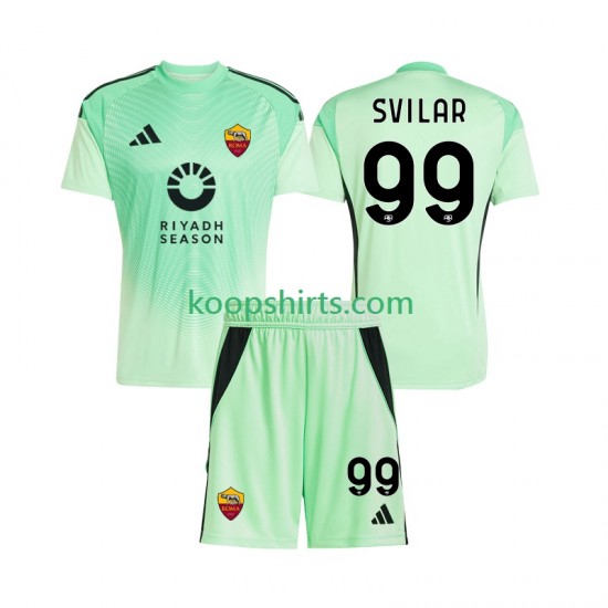 AS Roma Doelman Uit Vierde Tenue Kinder Voetbalshirts Mile Svilar 99 2025-2026 Korte Mouwen AS Roma Doelman Uit Vierde Tenue Kinder Voetbalshirts Mile Svilar 99 2025-2026 Korte Mouwen